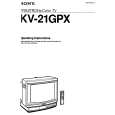 SONY KV-21GPX Owners Manual