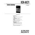 SONY ICR-AX21 Service Manual