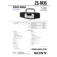 SONY ZSM35 Owners Manual