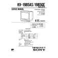 SONY KV1985AS Service Manual