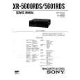 SONY XR5601RDS Service Manual