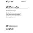 SONY ICD-BP100 Owners Manual