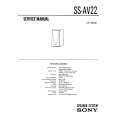 SONY SS-AV22 Service Manual