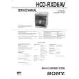 SONY HCDRXD6AV Service Manual