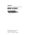 SONY BVSV1201 Service Manual