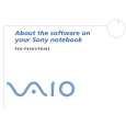 SONY PCG-FX202 VAIO Software Manual