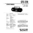 SONY CFS-229 Service Manual