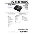 SONY MZ-R500PC Service Manual