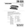 SONY XM3026 Service Manual