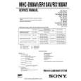 SONY MHC-RX100AV Owners Manual