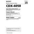SONY CDX-4050 Owners Manual