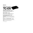 SONY TC-D5 Owners Manual