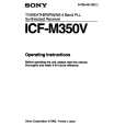 SONY ICF-M350V Owners Manual
