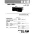 SONY XR6087 Service Manual