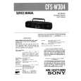 SONY CFSW304 Service Manual