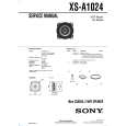 SONY XS-A1024 Service Manual
