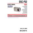 SONY DSCP32 Service Manual