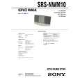 SONY SRSNWM10 Service Manual