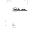SONY MHC-D7 Owners Manual