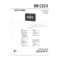 SONY WM-EX614 Service Manual