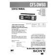 SONY CFSDW60 Service Manual