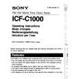SONY ICF-C1000 Owners Manual