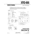 SONY XRS-666 Service Manual