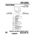 SONY CPD-220VS Owners Manual