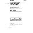 SONY XR-5500 Owners Manual