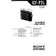 SONY ICF-P2L Service Manual