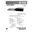 SONY XR7550 Service Manual