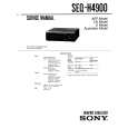 SONY SEQ-H4900 Service Manual