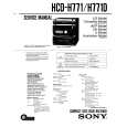 SONY HCD-H771 Service Manual