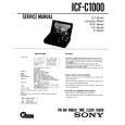 SONY ICFC1000 Service Manual