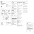 SONY WM-FX244 Owners Manual
