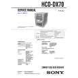 SONY HCD-DX70 Service Manual