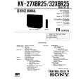 SONY KV-27XBR25 Owners Manual