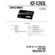 SONY ICFC203L Service Manual