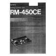SONY RM450CE Owners Manual