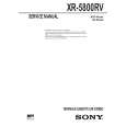 SONY XR5800RV Service Manual