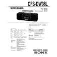 SONY CFS-DW38L Service Manual