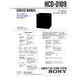 SONY HCDD109 Service Manual