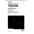 SONY TCD-D3 Owners Manual