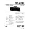 SONY CFSW430L Service Manual