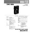 SONY WMF17 Service Manual