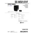SONY SSWSX1F Service Manual