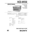 SONY HCDW550 Service Manual