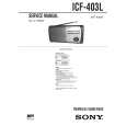 SONY ICF403L Service Manual