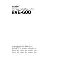SONY BVE-600 VOLUME 1 Service Manual