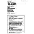 SONY XA-U40D Owners Manual